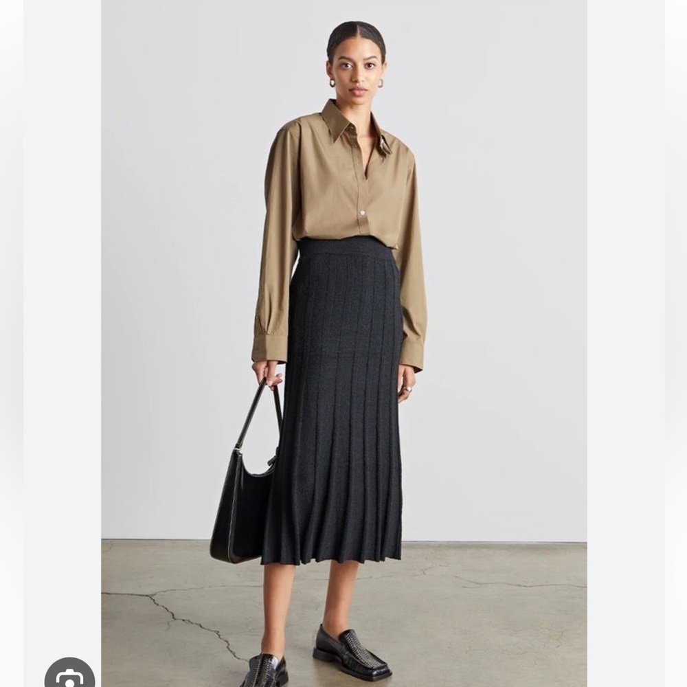 Who What Wear Collection Katherine Seamed Midi Skirt